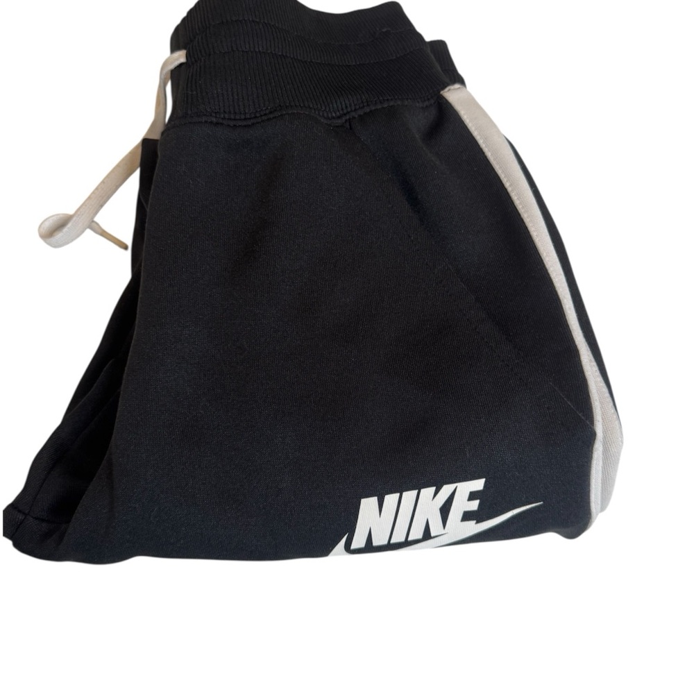 Nike Black Joggers with White Accents